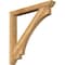 Ekena Millwork Imperial Slat Rough Sawn Bracket w/ Offset Brace, Western Red Cedar, 6"W x 48"D x 48"H BKT0604X48X48IMP06RWR - alternate 1